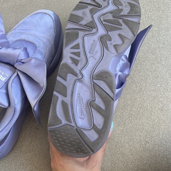 Puma Purple Sneakers with Bow Detail - Picture 8 of 10